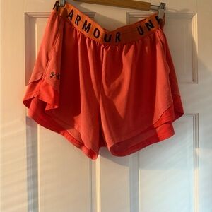 Under Armour Women's Vibrant Red Athletic Shorts